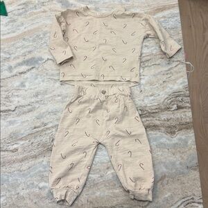 Rylee & cru candy cane jogger set size 6-12m